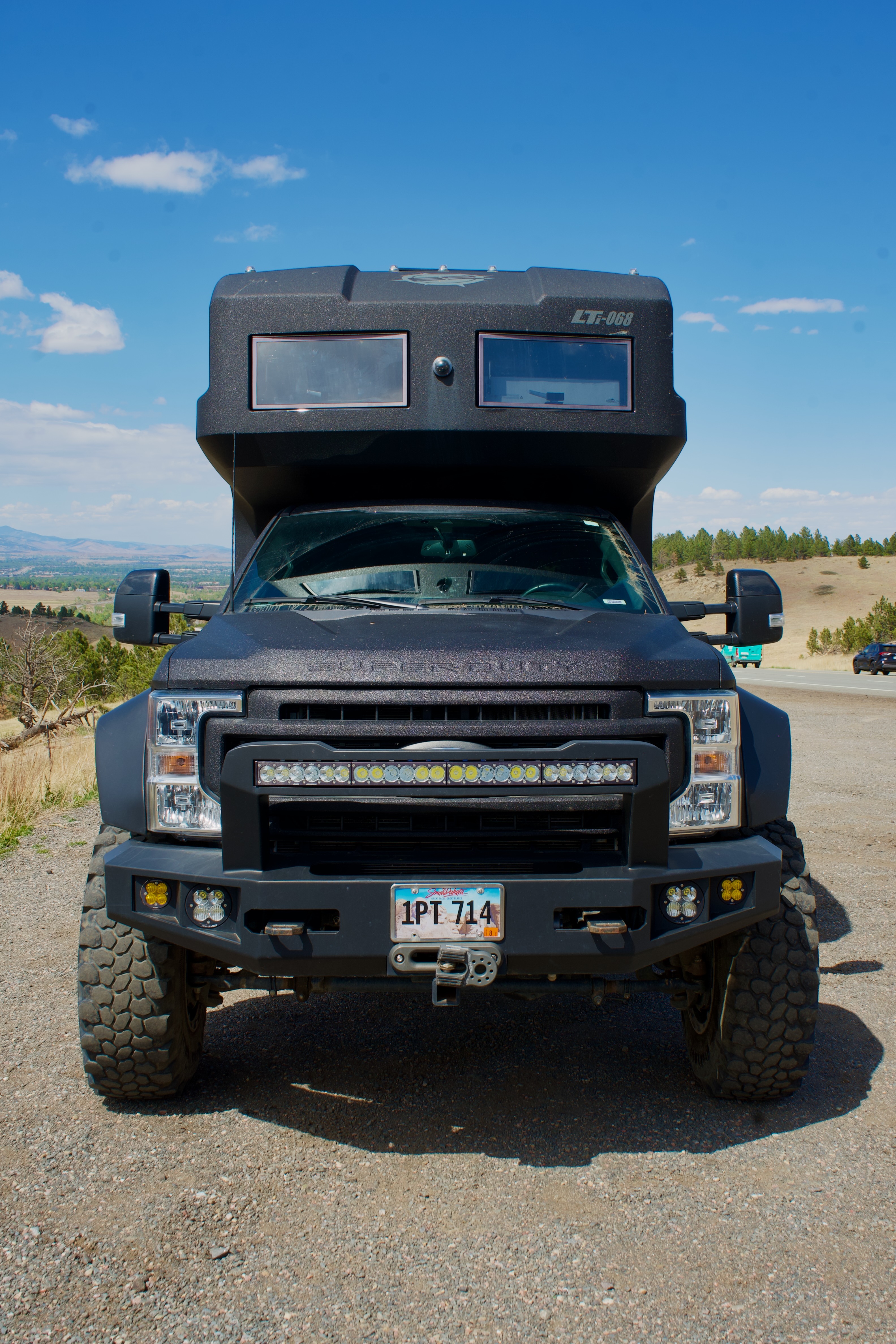 Front view with X-Guard bumper and Morimoto headlights