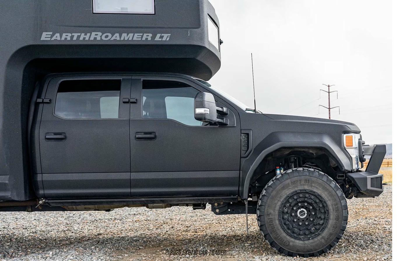 Cab detail showing tires and X-Guard