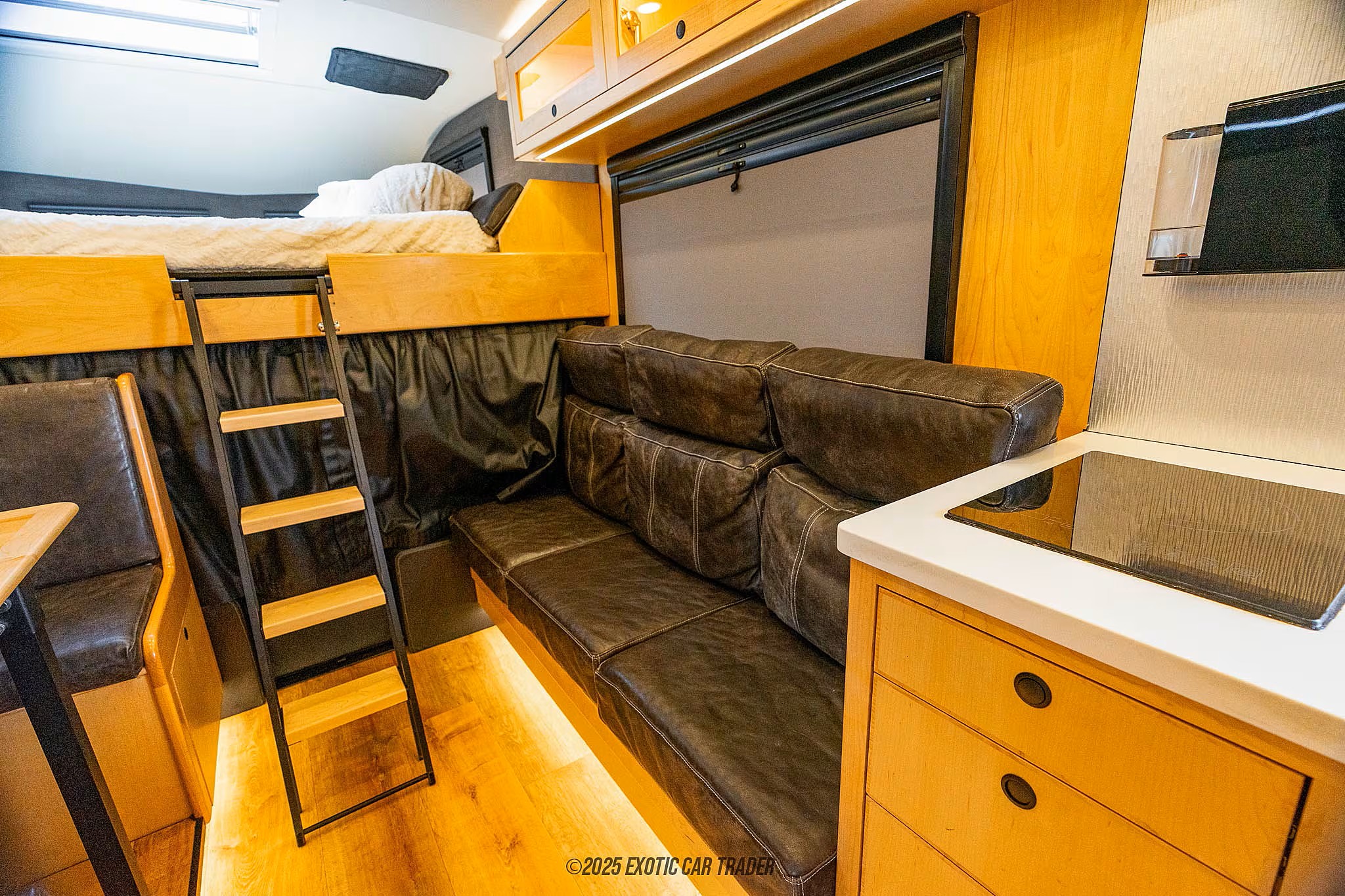 Lounge seating and entertainment area